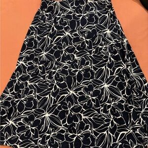 JM COLLECTION A-LINE JACQUARD SKIRT